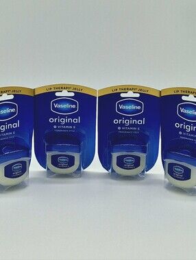 💙 Vaseline Lip Therapy Original Vitamin E 4 Pack NEW Sealed